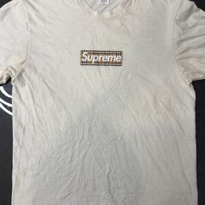 Supreme Men's White and Cream T-shirt